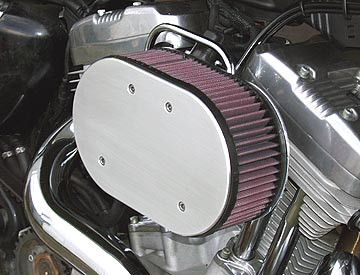 Air Hammer Air Cleaner from HAMMER PERFORMANCE, 91-Up Sportster SLEDGE 3 Inch Forward Offset