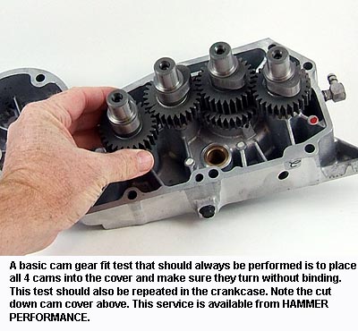 Turning Sportster Cams in the gear Case cover to verify they don't bind