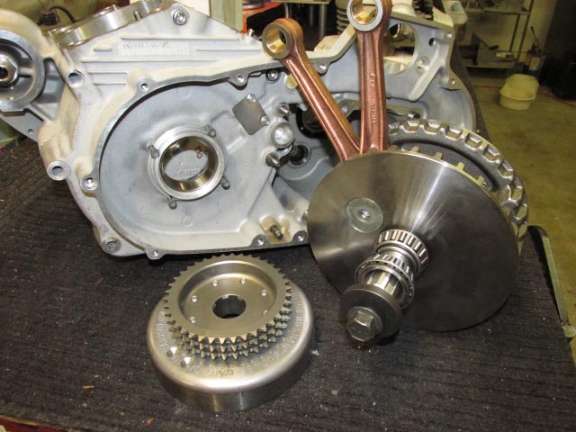 Buell XB and Harley Davidson XR1200 Sportster Flywheel Crankshaft Assembly retrofitted to 1991-2003 Sportster