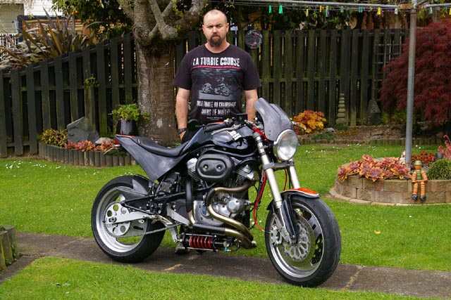 Shane George on his Buell S1