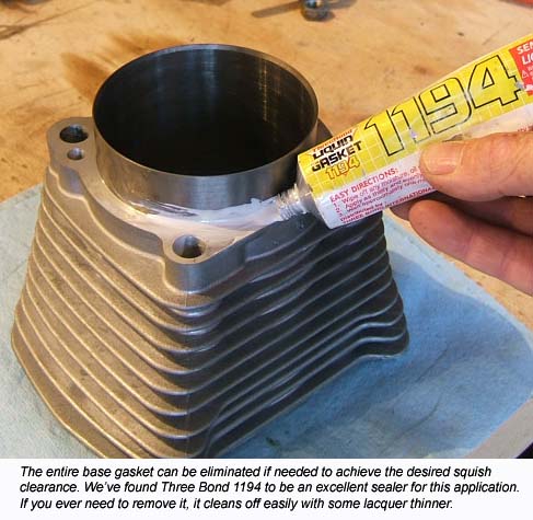 Using Threebond 1194 in place of a base gasket